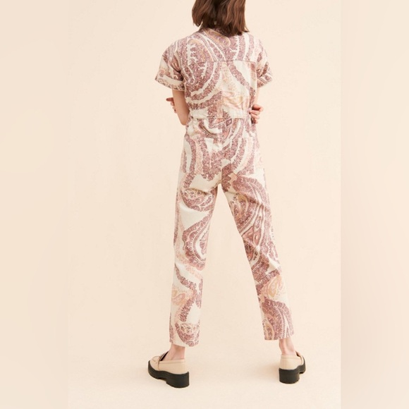 Free people We The Free Marci Printed Paisley Coverall Jumpsuit - Picture 2 of 9